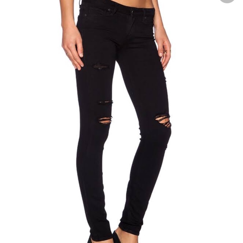 Paige Black Skinny Jeans - Picture 2 of 2